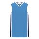 B1715 Pro Basketball Jersey - Sky/White/Navy - Front B1715 Pro Basketball Jersey - Sky/White/Navy - Front