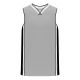 B1715 Pro Basketball Jersey - Grey/White/Black - Front B1715 Pro Basketball Jersey - Grey/White/Black - Front