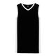 B2115 Pro Basketball Jersey - Black/White - Front B2115 Pro Basketball Jersey - Black/White - Front