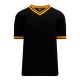 BA1333 Pullover Baseball Jersey - Black/Gold - Front BA1333 Pullover Baseball Jersey - Black/Gold - Front