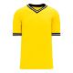 BA1333 Pullover Baseball Jersey - Maize/Black/White - Front BA1333 Pullover Baseball Jersey - Maize/Black/White - Front
