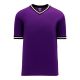 BA1333 Pullover Baseball Jersey - Purple/Black/White - Front BA1333 Pullover Baseball Jersey - Purple/Black/White - Front