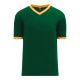 BA1333 Pullover Baseball Jersey - Dark Green/Gold/White - Front BA1333 Pullover Baseball Jersey - Dark Green/Gold/White - Front