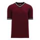 BA1333 Pullover Baseball Jersey - Maroon/Black/White - Front BA1333 Pullover Baseball Jersey - Maroon/Black/White - Front
