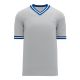 BA1333 Pullover Baseball Jersey - Grey/Royal/White - Front BA1333 Pullover Baseball Jersey - Grey/Royal/White - Front