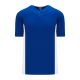 BA1343 One Button Baseball Jersey - Royal/White - Front BA1343 One Button Baseball Jersey - Royal/White - Front