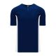 BA1343 One Button Baseball Jersey - Navy/White - Front BA1343 One Button Baseball Jersey - Navy/White - Front