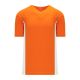 BA1343 One Button Baseball Jersey - Orange/White - Front BA1343 One Button Baseball Jersey - Orange/White - Front