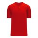 BA1347 Two Button Baseball Jersey - Red - Front BA1347 Two Button Baseball Jersey - Red - Front