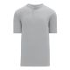 BA1347 Two Button Baseball Jersey - Grey - Front BA1347 Two Button Baseball Jersey - Grey - Front