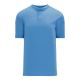 BA1347 Two Button Baseball Jersey - Sky Blue - Front BA1347 Two Button Baseball Jersey - Sky Blue - Front