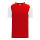 BA1375 Pullover Baseball Jersey - Red/White - Front BA1375 Pullover Baseball Jersey - Red/White - Front