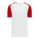 BA1375 Pullover Baseball Jersey - White/Red - Front BA1375 Pullover Baseball Jersey - White/Red - Front