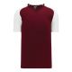 BA1375 Pullover Baseball Jersey - Maroon/White - Front BA1375 Pullover Baseball Jersey - Maroon/White - Front