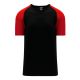 BA1375 Pullover Baseball Jersey - Black/Red - Front BA1375 Pullover Baseball Jersey - Black/Red - Front