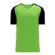 BA1375 Pullover Baseball Jersey - Lime Green/Black - Front BA1375 Pullover Baseball Jersey - Lime Green/Black - Front