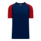 BA1375 Pullover Baseball Jersey - Navy/Red - Front BA1375 Pullover Baseball Jersey - Navy/Red - Front