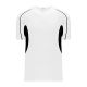 BA1745 One Button Baseball Jersey - Black/White - Front BA1745 One Button Baseball Jersey - Black/White - Front