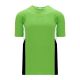 BA1763 One Button Baseball Jersey - Lime Green/Black/White - Front BA1763 One Button Baseball Jersey - Lime Green/Black/White - Front