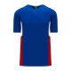 BA1763 One Button Baseball Jersey - Royal/Red/White - Front BA1763 One Button Baseball Jersey - Royal/Red/White - Front