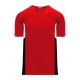BA1763 One Button Baseball Jersey - Red/Black/White - Front BA1763 One Button Baseball Jersey - Red/Black/White - Front