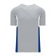 BA1763 One Button Baseball Jersey - Grey/Royal/White - Front BA1763 One Button Baseball Jersey - Grey/Royal/White - Front