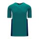 BA1763 One Button Baseball Jersey - Pacific Teal/Navy/White - Front BA1763 One Button Baseball Jersey - Pacific Teal/Navy/White - Front