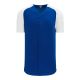BA1875 Full Button Baseball Jersey - Royal/White - Front BA1875 Full Button Baseball Jersey - Royal/White - Front