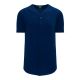 BA5200 Full Button Baseball Jersey - Navy - Front BA5200 Full Button Baseball Jersey - Navy - Front