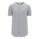 BA5200 Full Button Baseball Jersey - Grey - Front BA5200 Full Button Baseball Jersey - Grey - Front