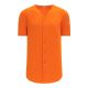 BA5200 Full Button Baseball Jersey - Orange - Front BA5200 Full Button Baseball Jersey - Orange - Front