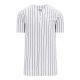 BA524 Full Button Baseball Jersey - White/Navy - Front