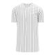 BA524 Full Button Baseball Jersey - White/Black - Front BA524 Full Button Baseball Jersey - White/Black - Front
