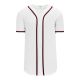 BA5500 Full Button Baseball Jersey - Atlanta White/Navy/Red - Front BA5500 Full Button Baseball Jersey - Atlanta White/Navy/Red - Front