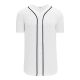BA5500 Full Button Baseball Jersey - Detroit White/Navy - Front BA5500 Full Button Baseball Jersey - Detroit White/Navy - Front