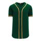 BA5500 Full Button Baseball Jersey - Oakland Dark Green/Gold/White - Front BA5500 Full Button Baseball Jersey - Oakland Dark Green/Gold/White - Front