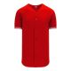 BA5500 Full Button Baseball Jersey - Toronto Red/White - Front BA5500 Full Button Baseball Jersey - Toronto Red/White - Front
