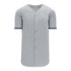 BA5500 Full Button Baseball Jersey - Toronto Grey/Royal/White - Front BA5500 Full Button Baseball Jersey - Toronto Grey/Royal/White - Front