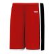 BS1735 Pro Basketball Shorts - Red/Black/White - Front BS1735 Pro Basketball Shorts - Red/Black/White - Front