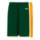 BS1735 Pro Basketball Shorts - Dark Green/Gold/White - Front BS1735 Pro Basketball Shorts - Dark Green/Gold/White - Front