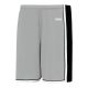 BS1735 Pro Basketball Shorts - Grey/White/Black - Front BS1735 Pro Basketball Shorts - Grey/White/Black - Front