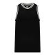 Athletic Knit B1710-918 Pro Basketball Jersey - Black/Grey/White - Primary