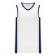 Athletic Knit B2115-217 Pro Basketball Jersey - White/Navy - Primary