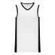 Athletic Knit B2115-222 Pro Basketball Jersey - White/Black - Primary