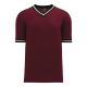 Athletic Knit BA1333-443 Pullover Baseball Jersey - Maroon/Black/White - Primary