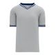 Athletic Knit BA1333-548 Pullover Baseball Jersey - Grey/Navy/White - Primary
