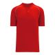 Athletic Knit BA1344-208 Two Button Baseball Jersey - Red/White - Primary