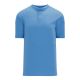 Athletic Knit BA1347-018 Two Button Baseball Jersey - Sky - Primary