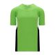 Athletic Knit BA1763-107 One Button Baseball Jersey - Lime Green/White/Black - Primary