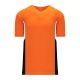 Athletic Knit BA1763-330 One Button Baseball Jersey - Orange/White/Black - Primary